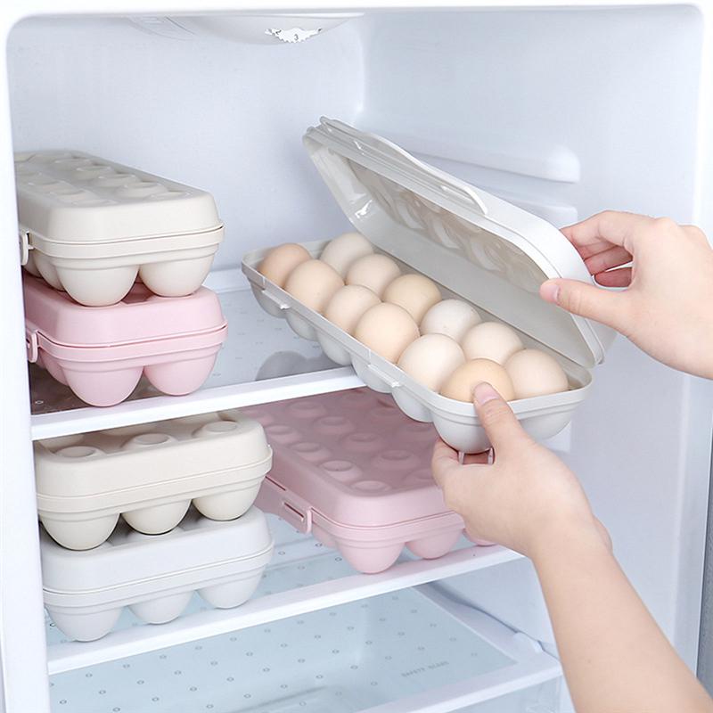 Hộp trứng có nắp đậy - hộp đựng trứng 12 ngăn