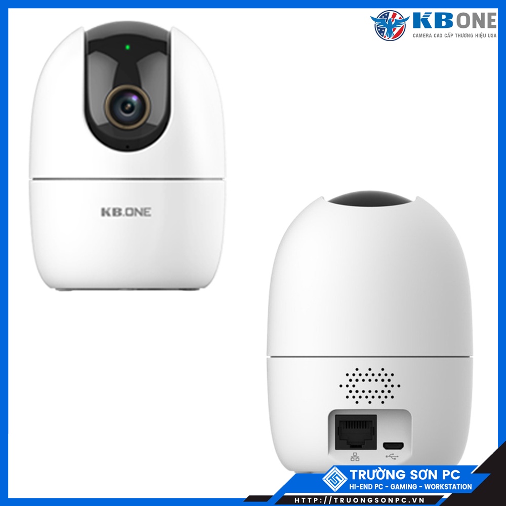 Camera IP Wifi KBONE KN-H41P 4MP 2K QHD 1440P/ KN-H22P-D 2M FULL HD 1080P | Kết Nối Wifi/ Lan