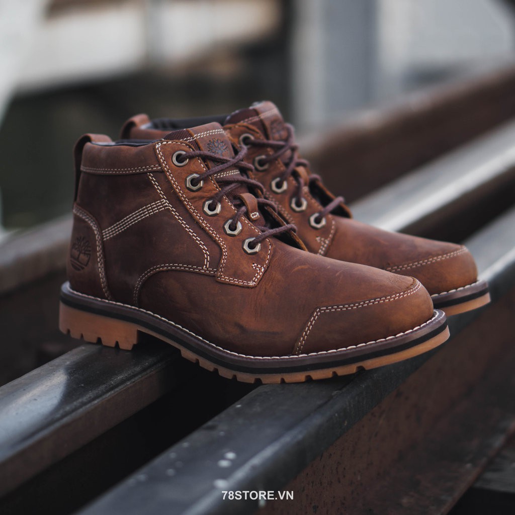 Giày Moto Cafe Racer Timberland Larchmont II Chukka Boot A2NFP Nâu Da Bò