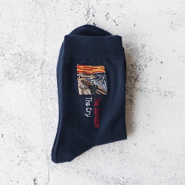 Tất cao cổ hoạ tiết art socks 🎨