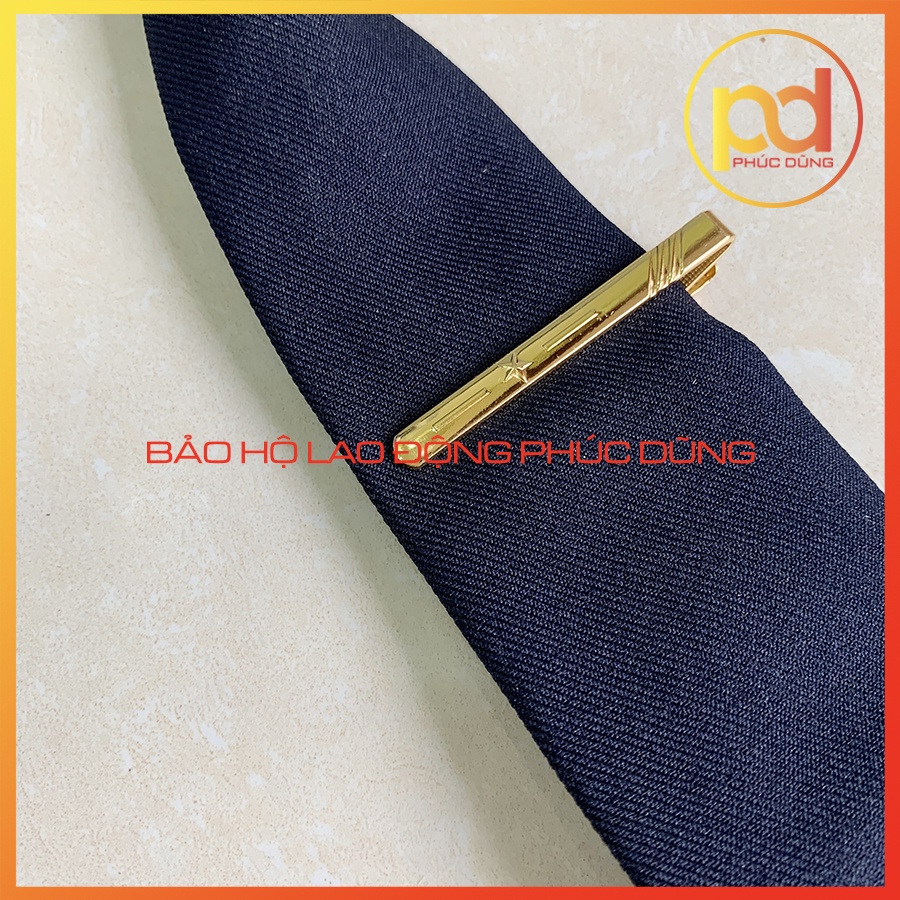 Combo cà vạt đồng phục bảo vệ chuyên nghiệp và kẹp cà vạt giá rẻ sang trọng