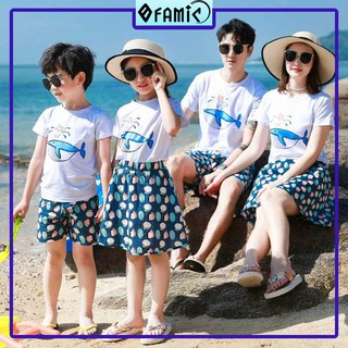 Đồ bộ gia đình ❤️𝑭𝑹𝑬𝑬𝑺𝑯𝑰𝑷❤️ Giảm 5K khi nhập mã [SET GIA DINH ] ❤️ Đồ Gia Đình 4 Người Hình Cá Voi Dễ Thương