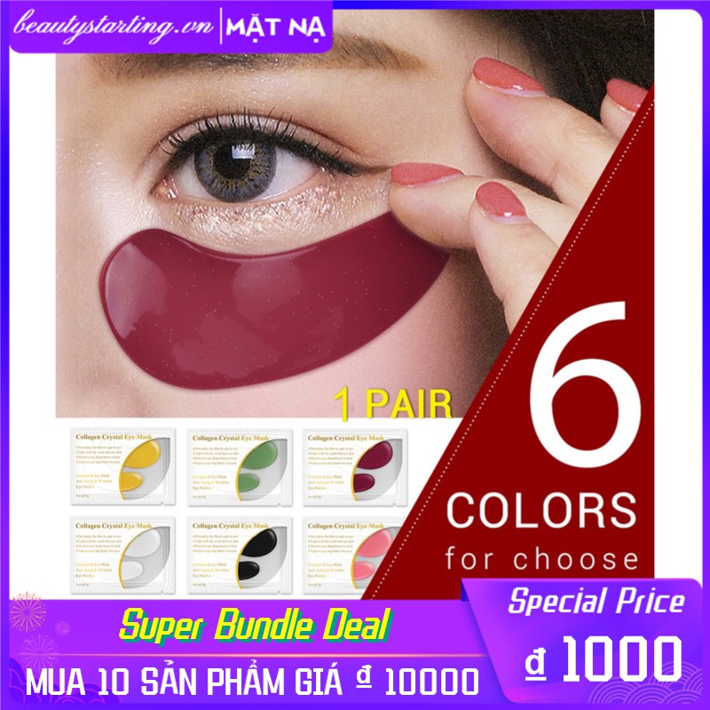 Cặp mặt nạ mắt collagen vàng 24K chống lão hóa chống nếp nhăn | BigBuy360 - bigbuy360.vn