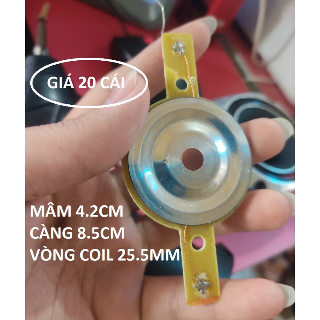 BỘ 20 COIL LOA TREBLE 25.5MM - CÔN TREBLE 25.5 HỞ MÀNG