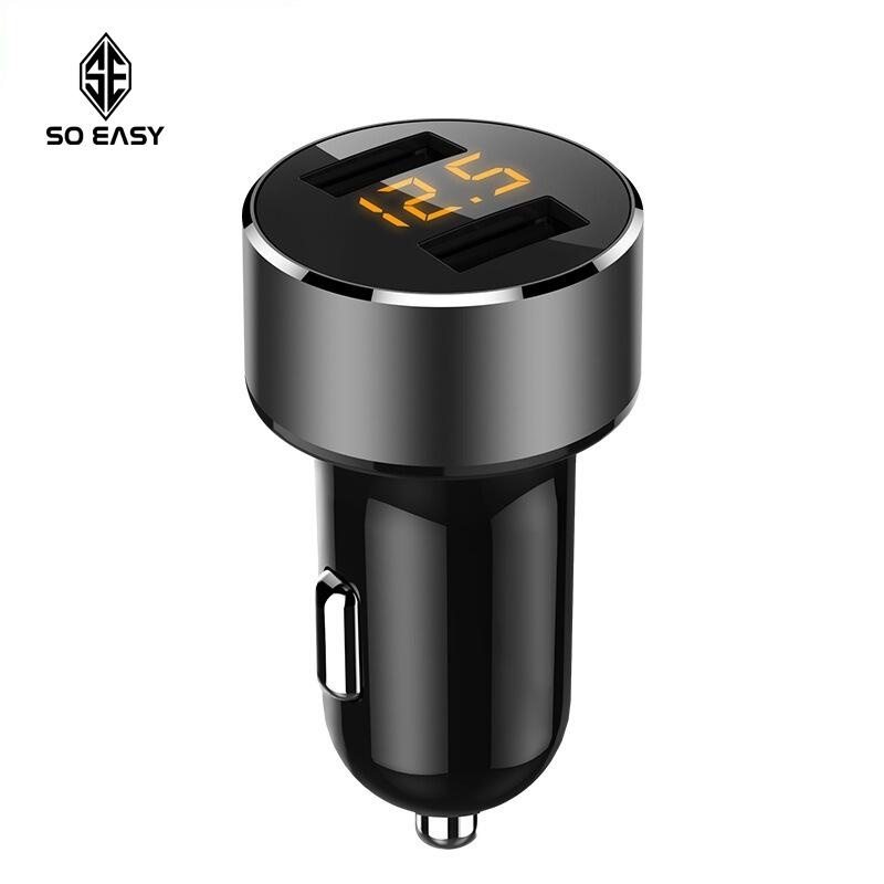 Tẩu sạc chính hãng hyundai cho ô tô HY36 có 2 cổng cắm USB sạc nhanh siêu tốc.