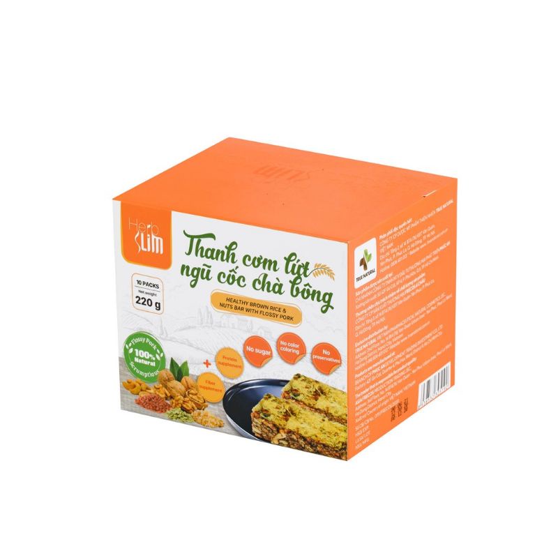 THANH CƠM LỨT NGŨ CỐC CHÀ BÔNG HERBSLIM TRUENATURAL