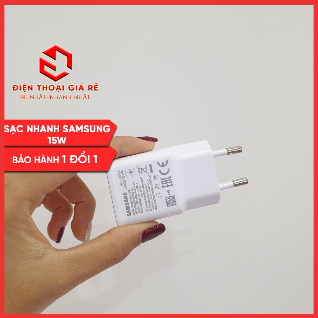 Cáp, Củ Sạc Nhanh Samsung 15W - [Giá rẻ tại Hà Nội, Củ sạc samsung]