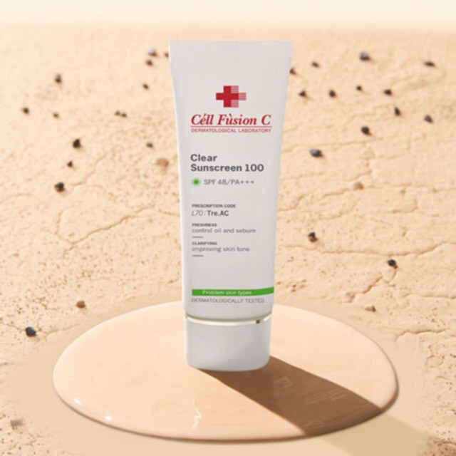 Kem chống nắng cho da mụn và nhạy cảm Cellfusion C Tre.AC Clear Sunscreen 100 SPF48/PA+++ - NiNiShop