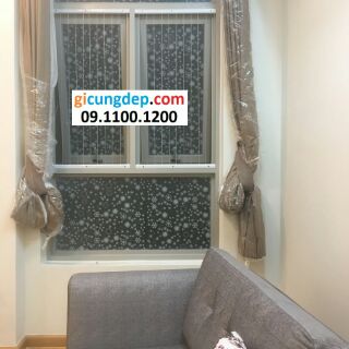 Decal dán kính/kiếng hoa tuyết