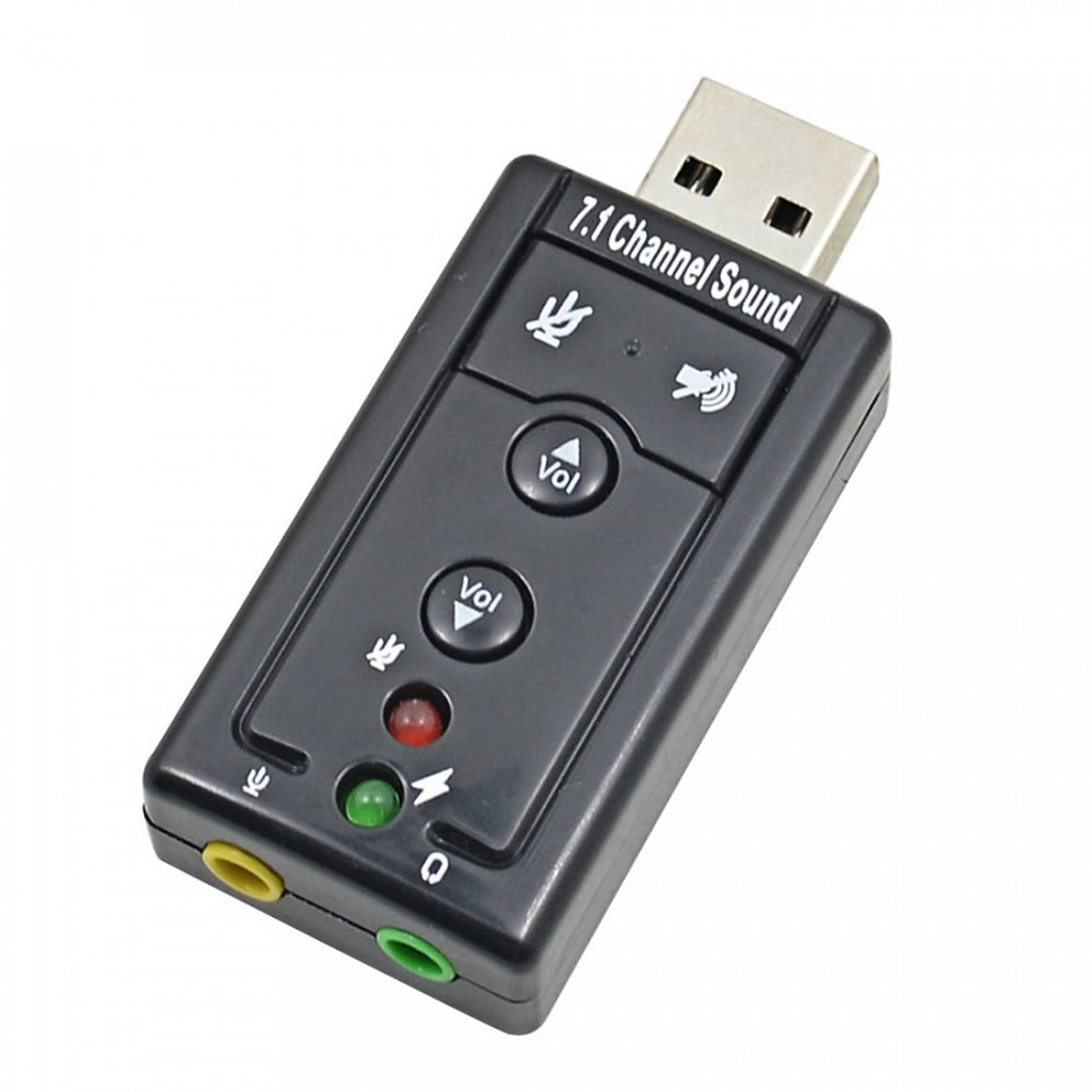 USB Ra Sound 3D 7.1 đầu ra âm thanh chuẩn cho máy tính và laptop - sieuthipkgiare