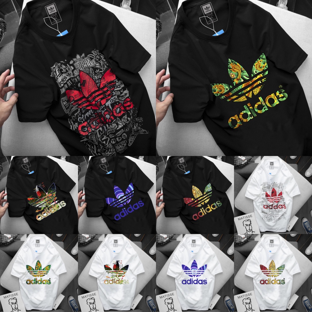 Áo Thể Thao Nam Adidas thun cotton tập gym cổ tròn ngắn tay vải thoáng mát co giãn chuẩn form nhiều mẫu