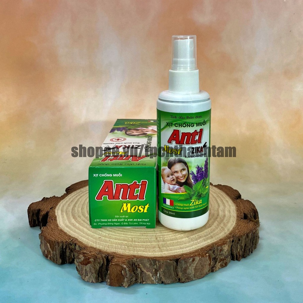 Xịt chống muỗi ZIKA xua đuổi côn trùng, tránh muỗi đốt – Hộp 1 chai 99ml