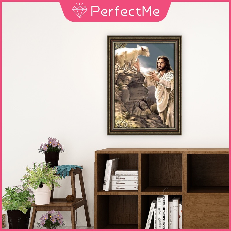 Tranh treo tường 5d 30x40cm hình chúa Jesus độc đáo