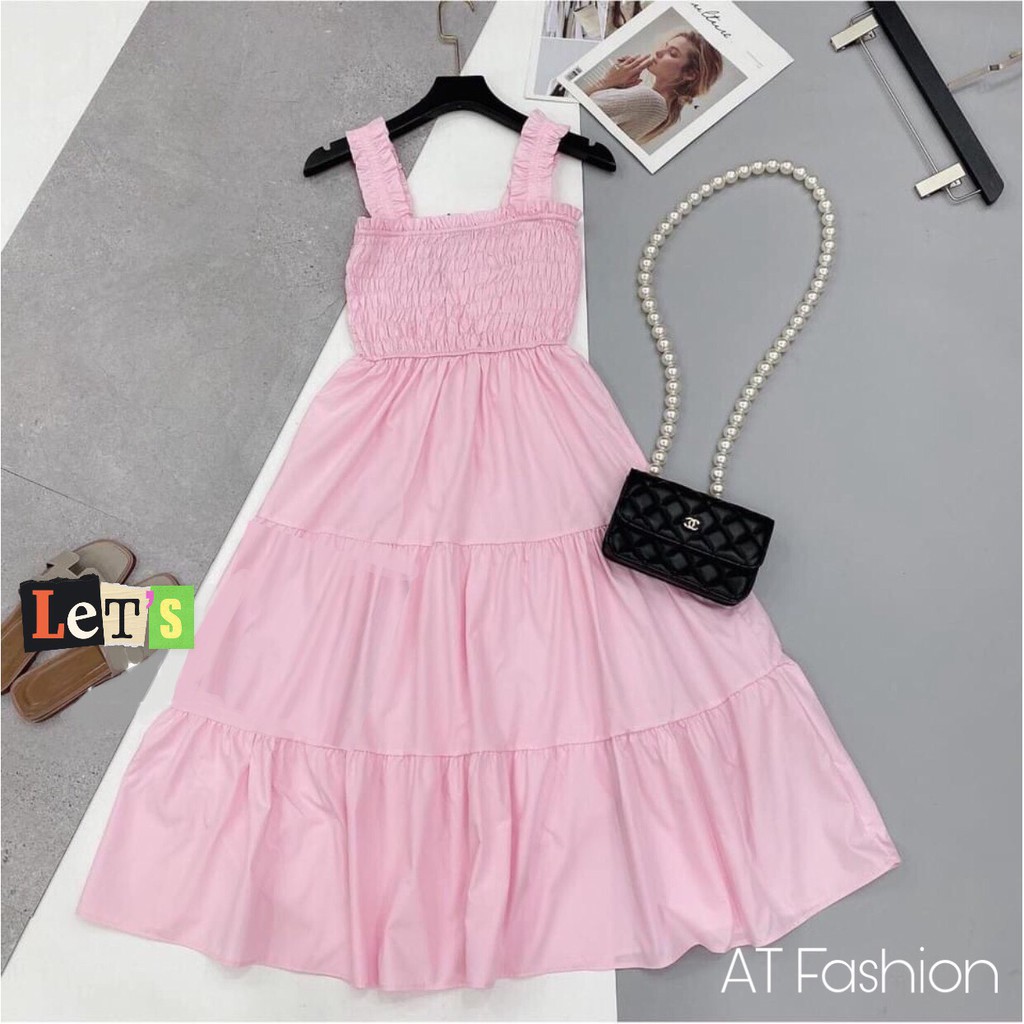 Mcbb 24-49kg 100% lụa váy hai dây cho bé gái maxi tiểu thư xòe đầm công chúa bé gái váy bé gái đi biển trẻ em nữ tuổi 18