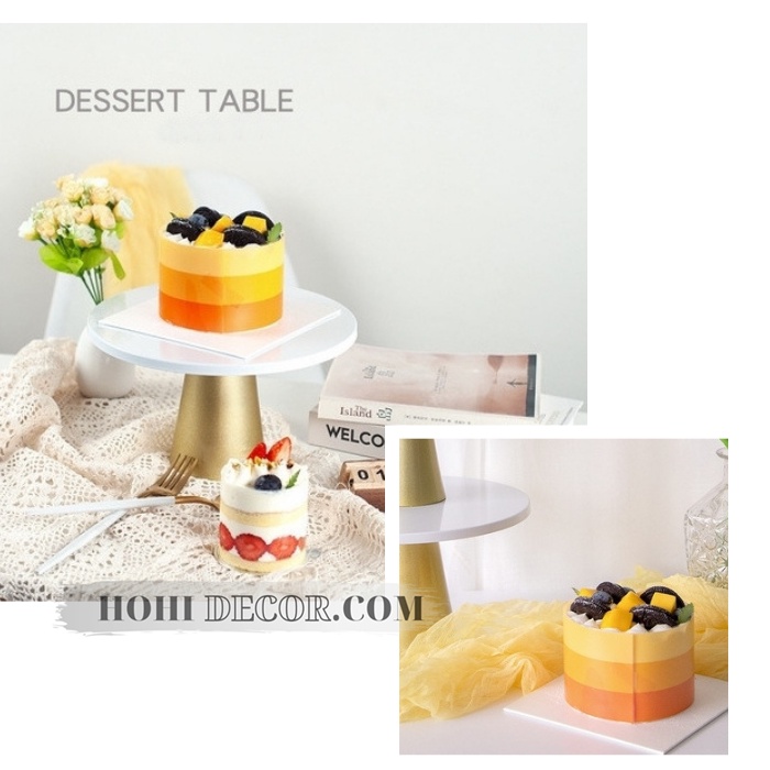 Kệ Để Bánh Sinh Nhật, Giá Đỡ Bánh Kem, Cupcake, Gato Trang Trí Chụp Ảnh, Đồ Phụ Kiện Decor Tiệc Cưới - HoHi Decor