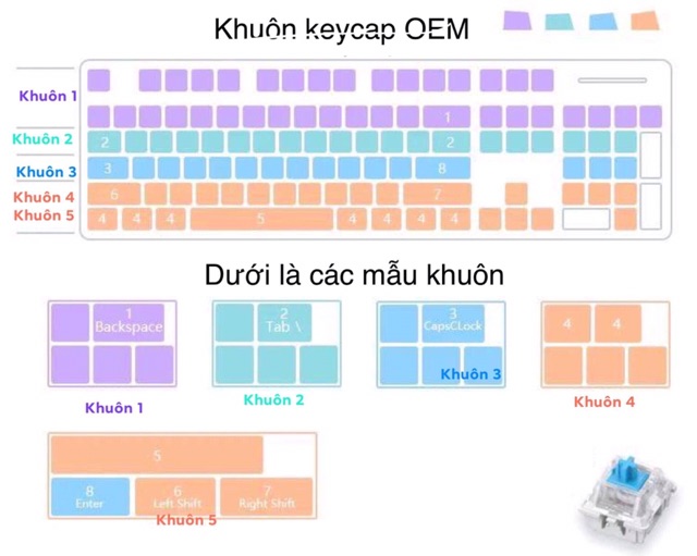 [ORDER] Khuôn silicon keycap OEM đổ resin