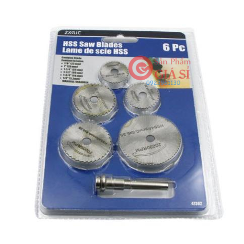 Bộ 5 lưỡi cưa hợp kim cao cấp (đường kính thanh kết nối 6mm) ❤️freeship❤️