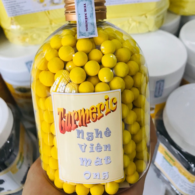 300g VIÊN TINH BỘT NGHỆ MẬT ONG, HANDMADE