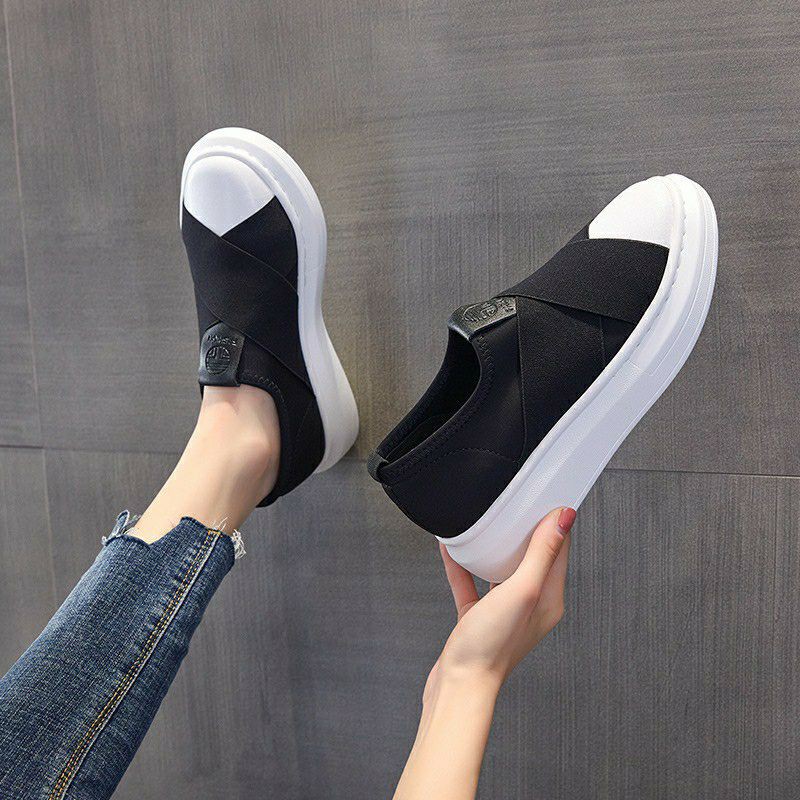 Giày Nữ Quai Chéo Sneaker Mới Kiểu Dáng Đơn Giản Dễ Dàng Phối Đồ