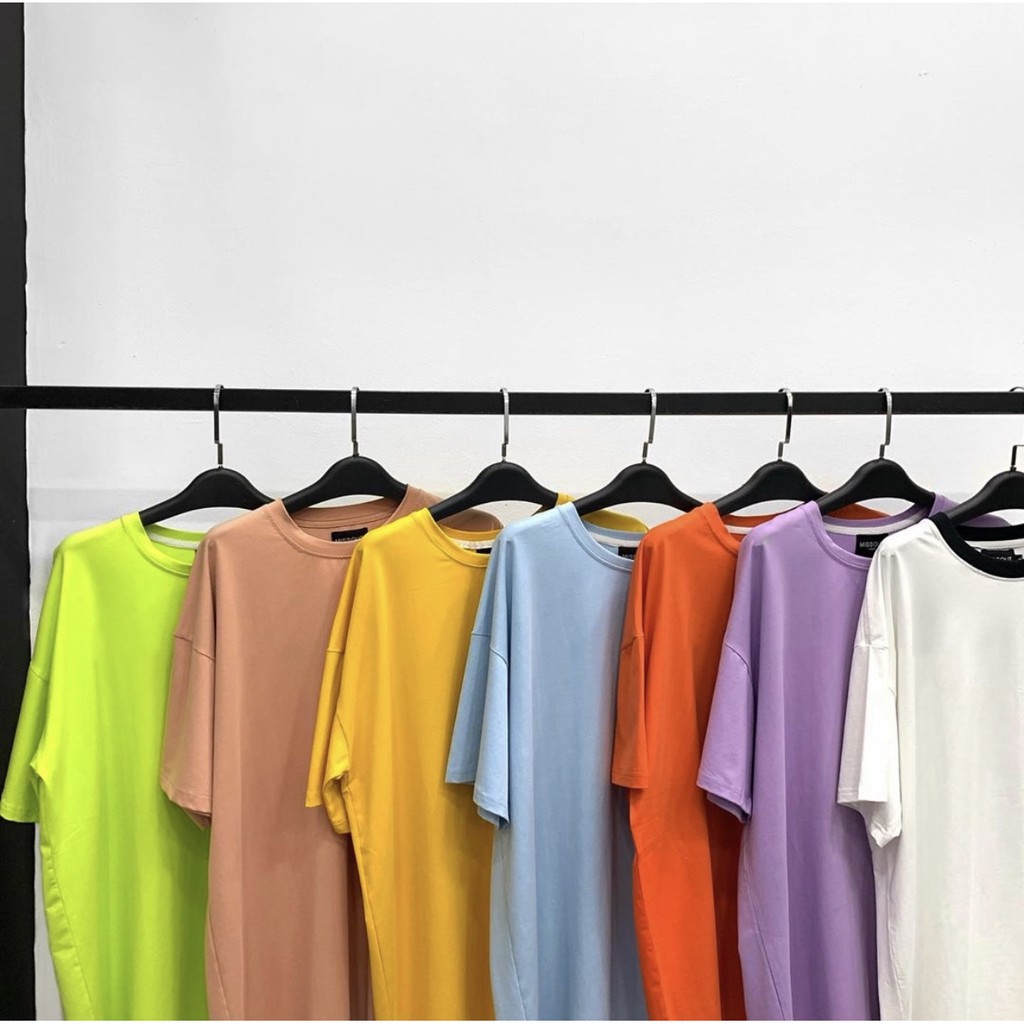 Áo thun tay lỡ trơn  Basic Tee  phông Unisex nam nữ tee oversize form rộng pull Ulzzang Streetwear Hàn Quốc vải mềm