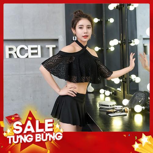 Áo phối ren + chân váy ngắn gợi cảm thời trang cho nữ -Hàng nhập khẩu