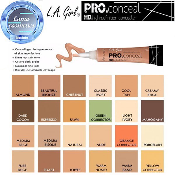 Che Khuyết điểm LA Girl Pro Conceal HD High Definition Concealer Chính Hãng 100%