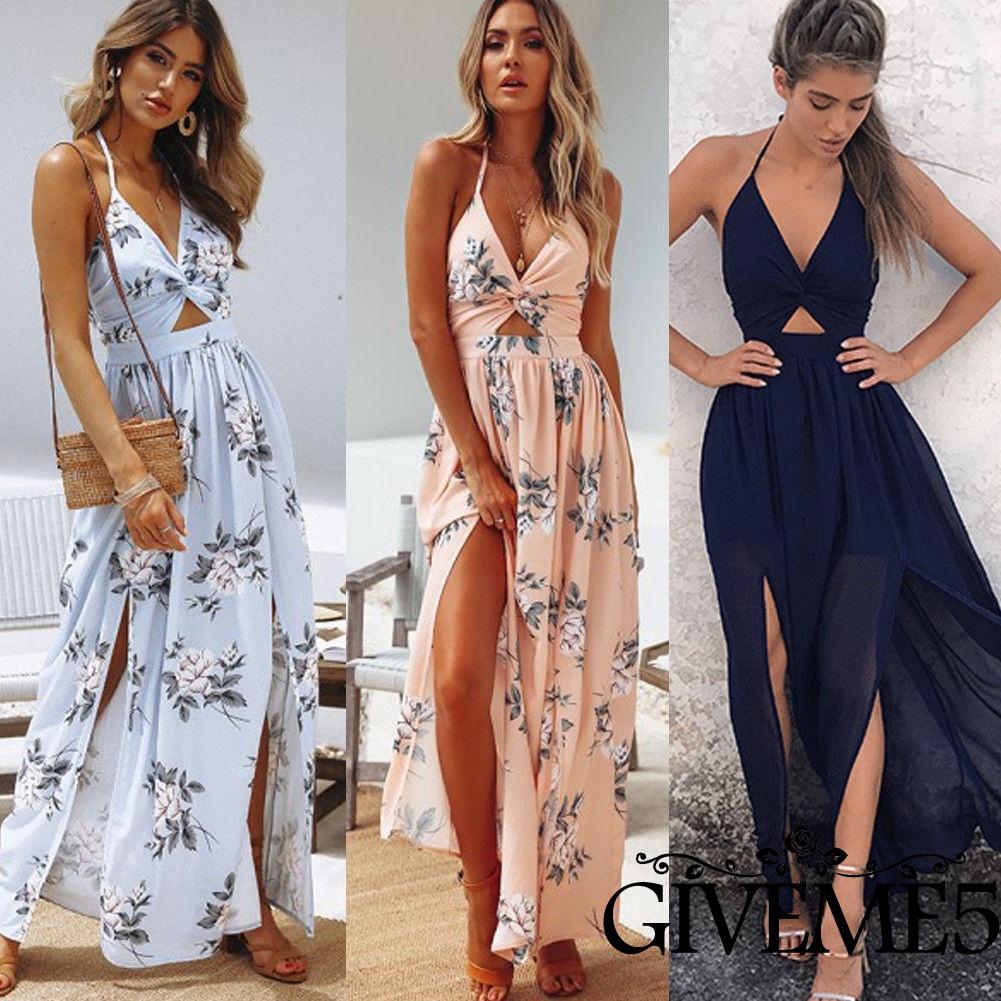 Đầm maxi dài in hoa phong cách Boho | BigBuy360 - bigbuy360.vn