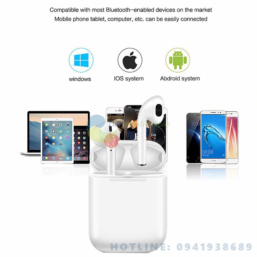 [SaleOff] Tai nghe bluetooth I12 TWS - Bảo hành 6 tháng - Shop Thế giới điện máy .