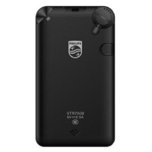 ĐÀI FM MINI KIÊM MÁY NGHE NHẠC, MÁY GHI ÂM , MÁY TRỢ THÍNH PHILIPS VTR-7600 GIÁ THANH LÝ