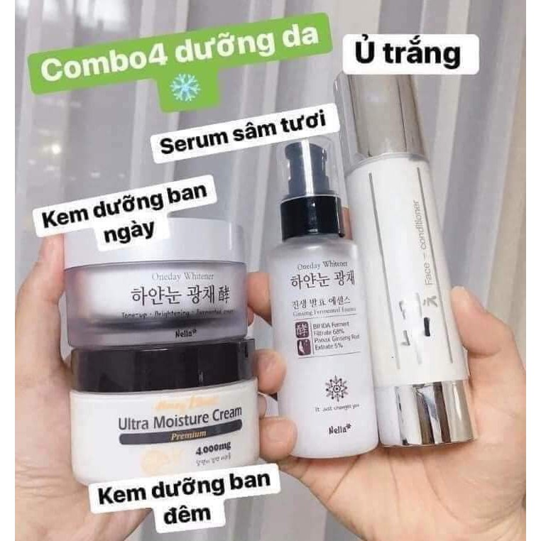 Bộ dưỡng trắng da hoa tuyết NELLA, Bộ chăm sóc da Nella hàn quốc - Shop mỹ phẩm chính hãng Suko Korea