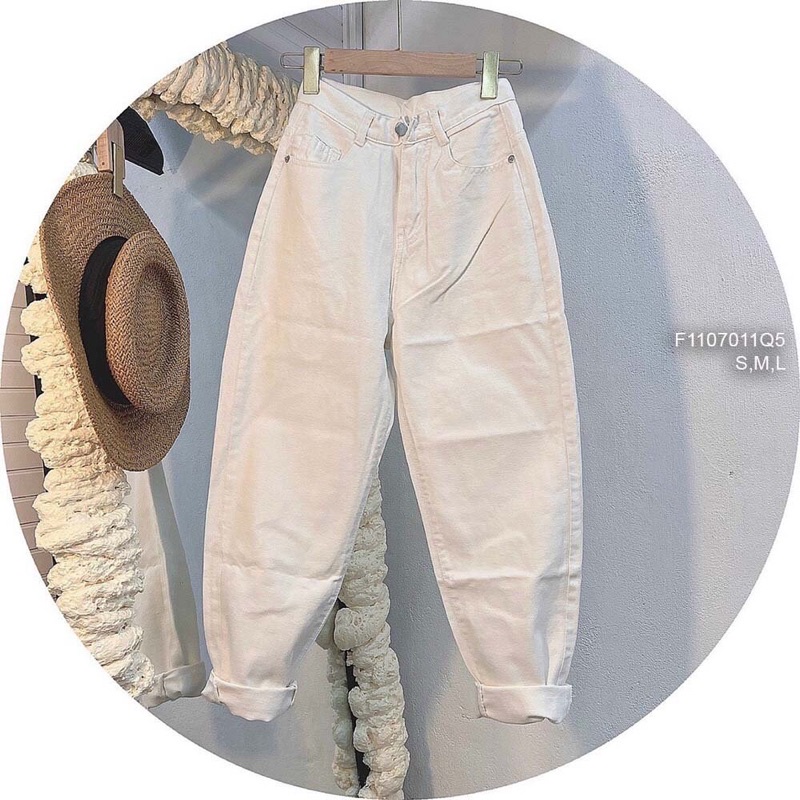 Quần baggy jean bẻ lai ống TT1107