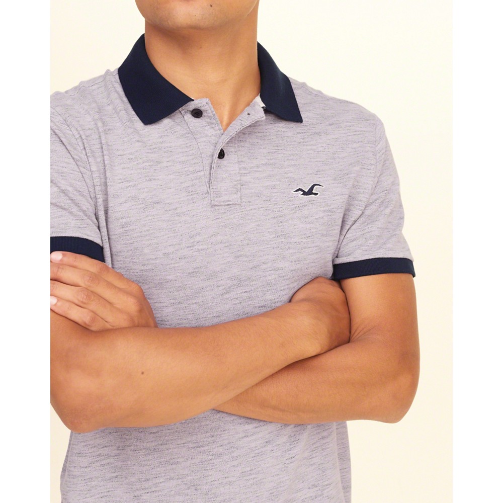 Áo thun nam Hollister HCO-P139 Stretch Pique Icon Polo