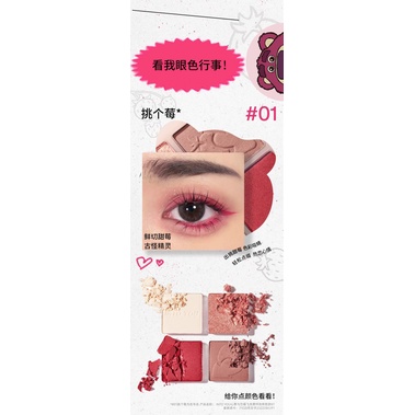 Bảng Phấn Mắt Hai Màu Sắc Long Lanh Lâu Trôi Dành Cho Nữ