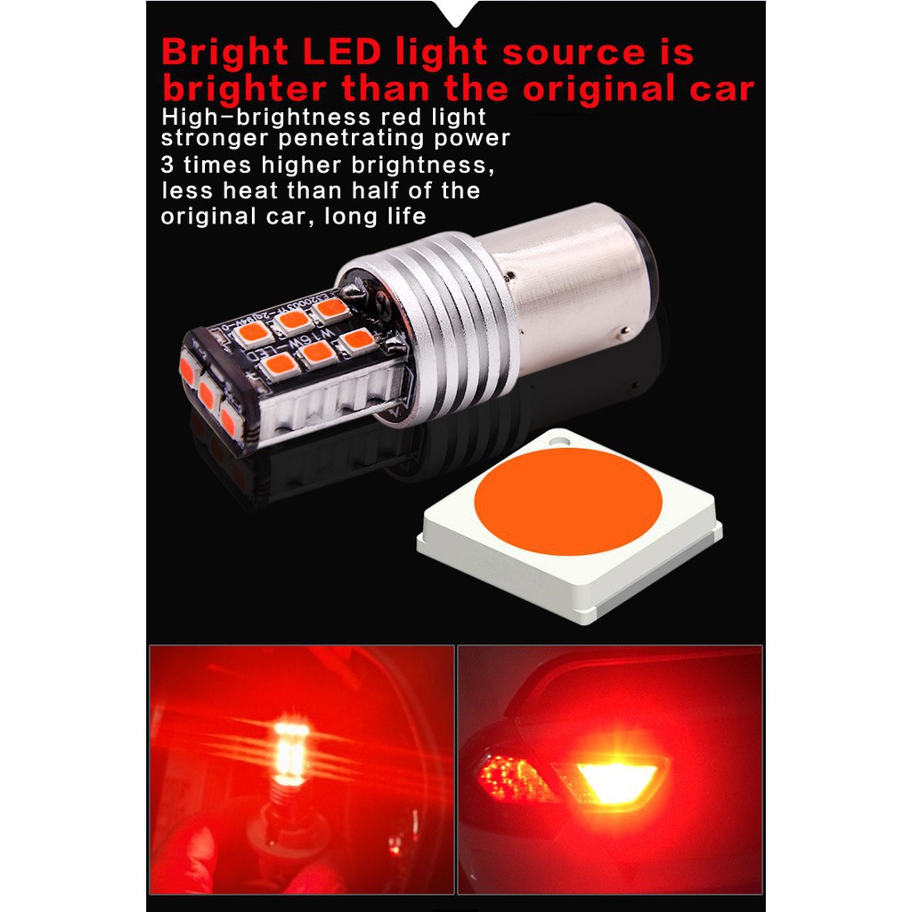 Bóng đèn LED phanh xe máy xe máy 1156 t15 t20 1157