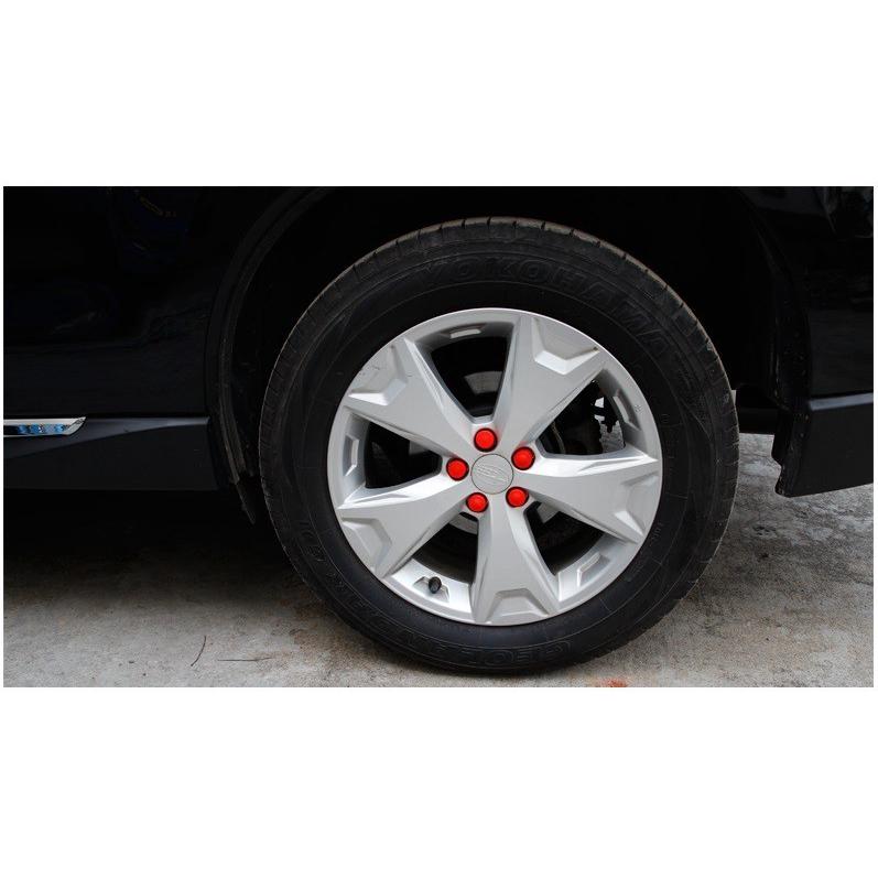 Bộ chụp ốc  lazang, chụp ốc bánh xe- màu đỏ