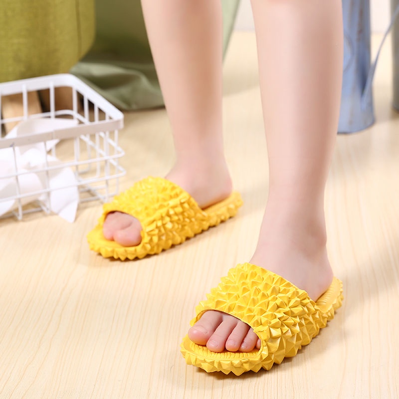 Dép sandal Đế Mềm Chống Trượt Hình Trái Sầu Riêng Màu Đỏ Dễ Thương Cho Bé Trai Và Bé Gái