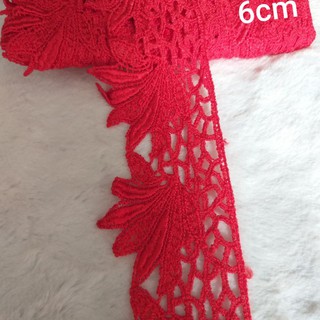 Ren trang trí, màu đỏ ,size 5.5cm( 3m/12k)