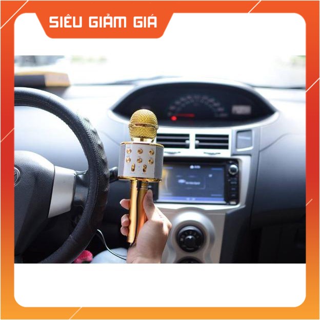 Micro Karaoke KIÊM Loa Bluetooth WS-858 giá rẻ |Phutuan2410