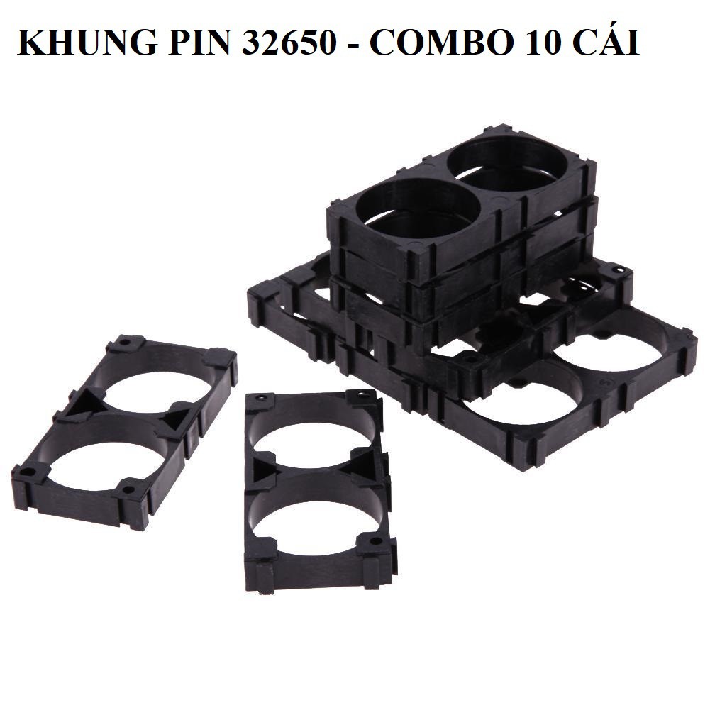 Bộ 10 Chiếc Khung giữ pin 32650 đế giữ pin Bracket 2P