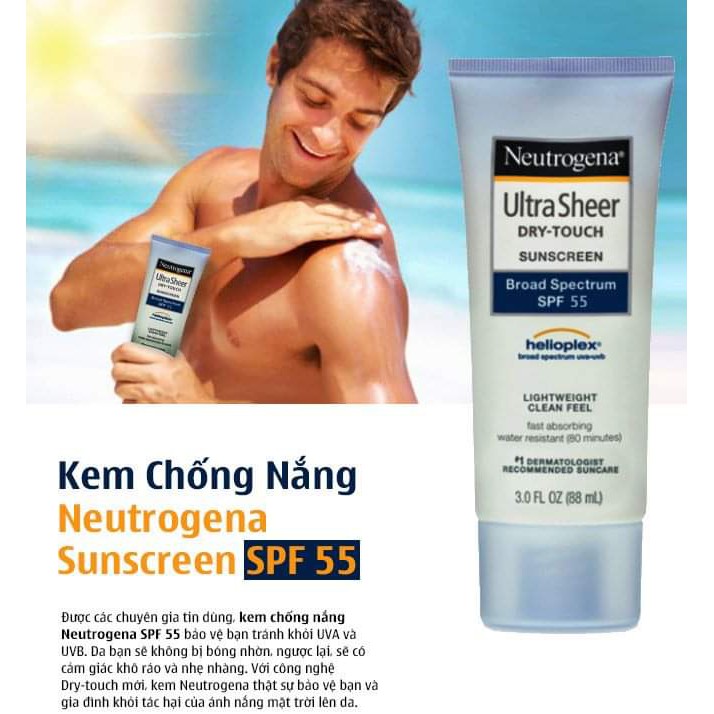 KEM CHỐNG NẮNG NEUTROGENA SPF 55 CHO NAM