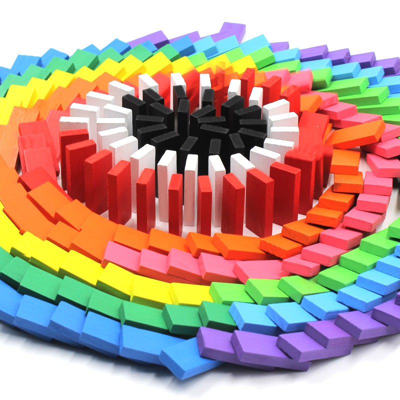Bộ đồ chơi Domino 120 chi tiết bằng gỗ siêu thú vị cho bé
