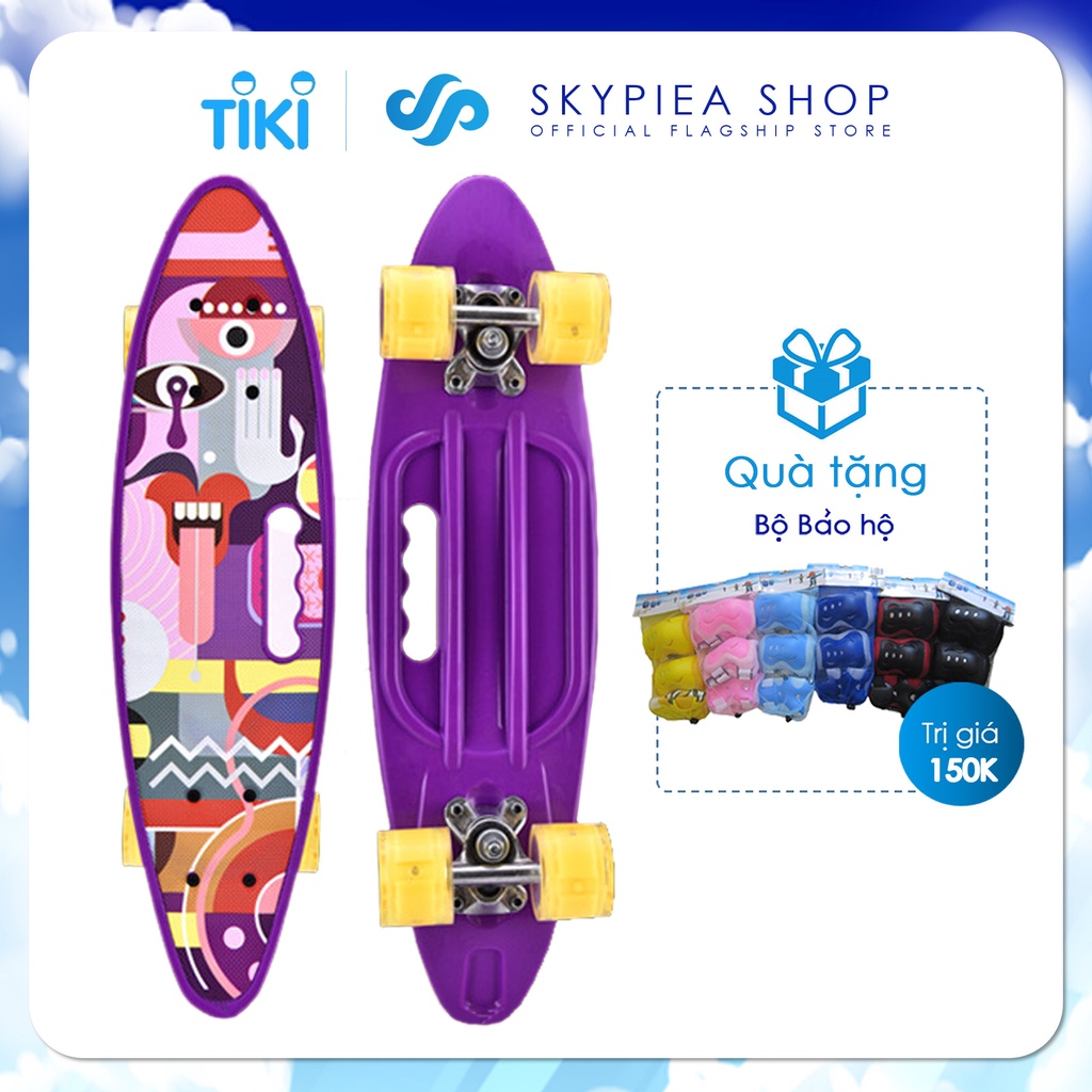 VÁN TRƯỢT THỂ THAO PENNY BOARD CÓ TAY CẦM, VÁN TRƯỢT CÓ BÁNH PHÁT SÁNG