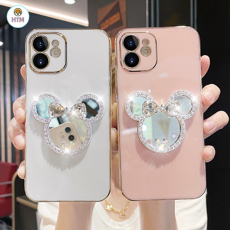 Ốp Điện Thoại TPU Silicon Mềm Tráng Gương Sang Trọng Cho iPhone 13 12 Pro Max 11 14 15 Pro XS Max X 7 8 Plus