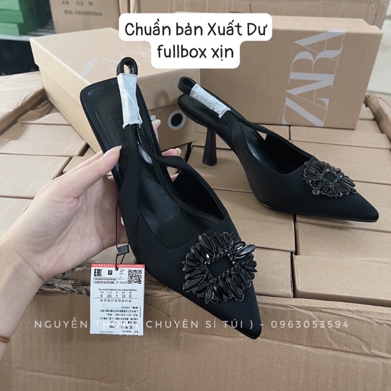 Giày Cao Gót Nữ Đính Đá Phong Cách Thời Trang Zr7151-3# ( Fom rộng lùi 1 size )