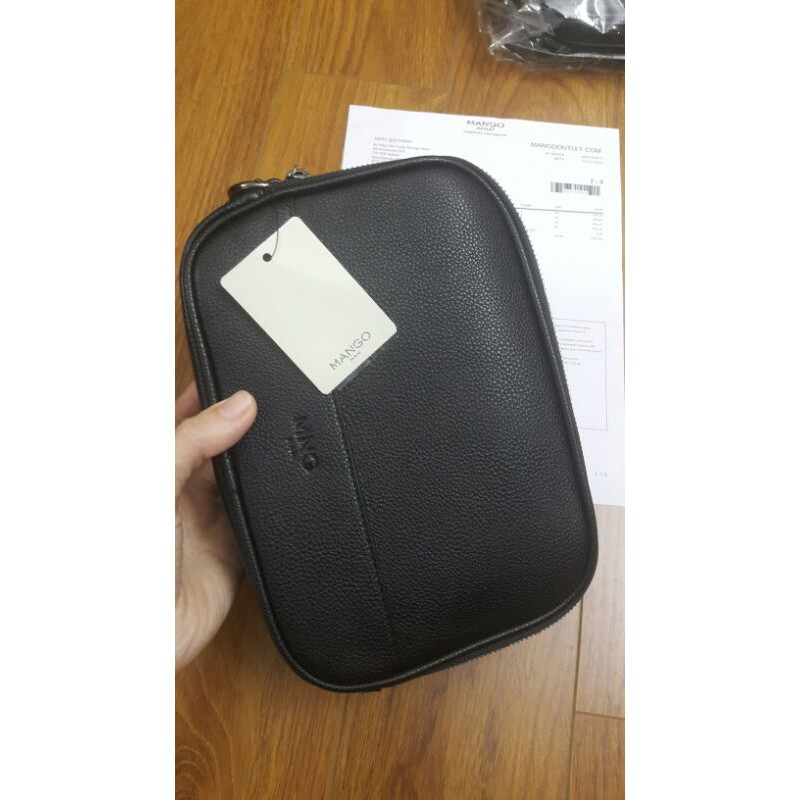 Túi cầm tay Mango cho nam - hxt Nga kèm bill