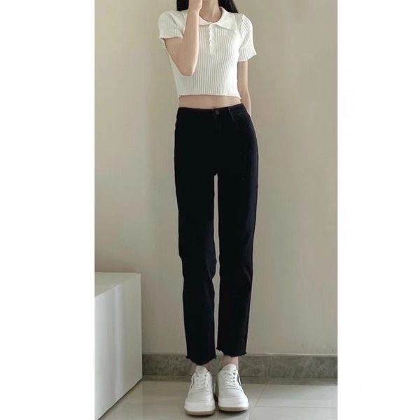 Quần jean ống đứng tôn dáng siêu xinh - Hàng order
