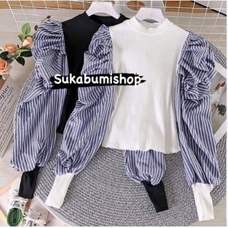Áo Dệt Kim Tay Phồng Xinh Xắn Cho Nữ