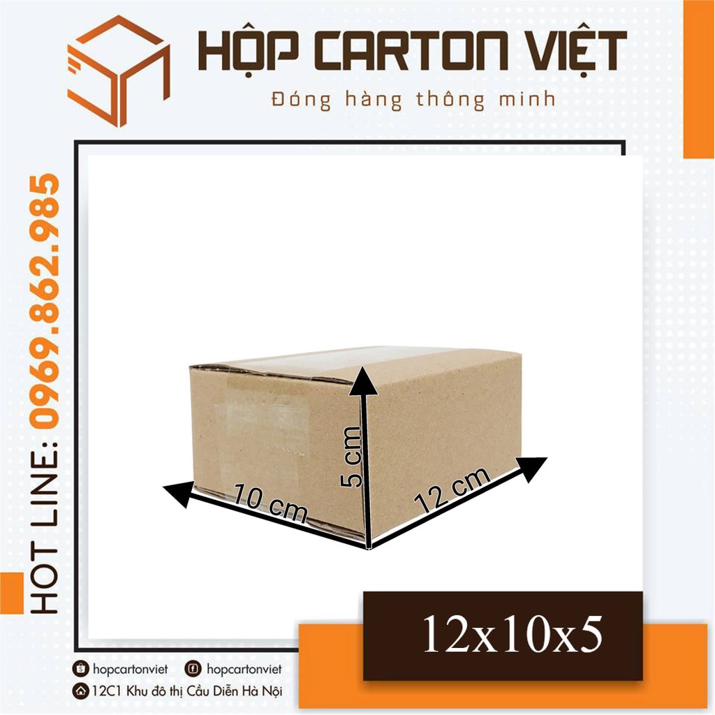 12x10x5 combo 50 hộp carton