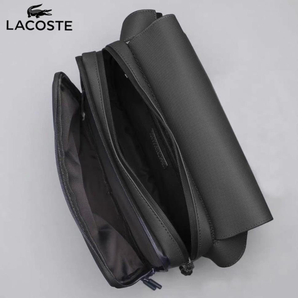 Túi deo chéo Lacoste Men's Classic PetiT Chất Da si Logo  Kim Loại lacoste dập  Form đẹp / Sang