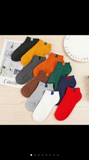 set 5 đôi tất gân 5 màu